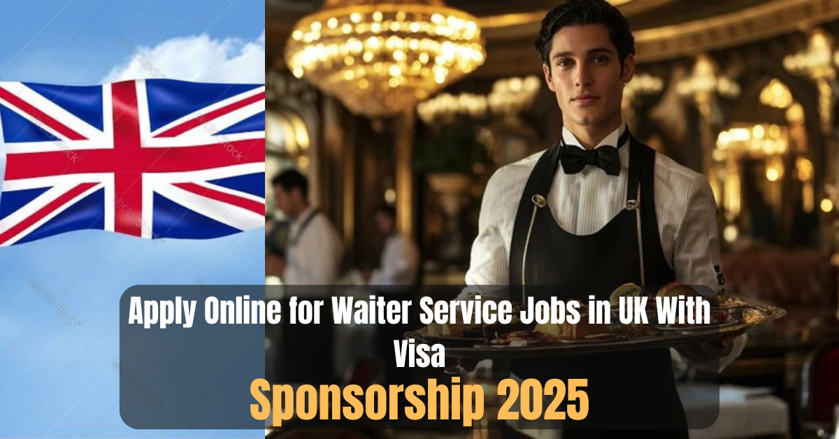Apply Online for Waiter Service Jobs in UK With Visa Sponsorship 2025